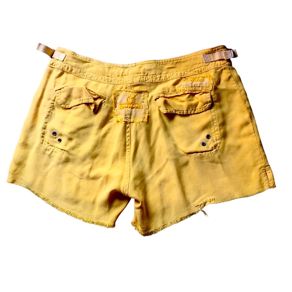Sunny Yellow DaNang Cut Off Cargo Shorts